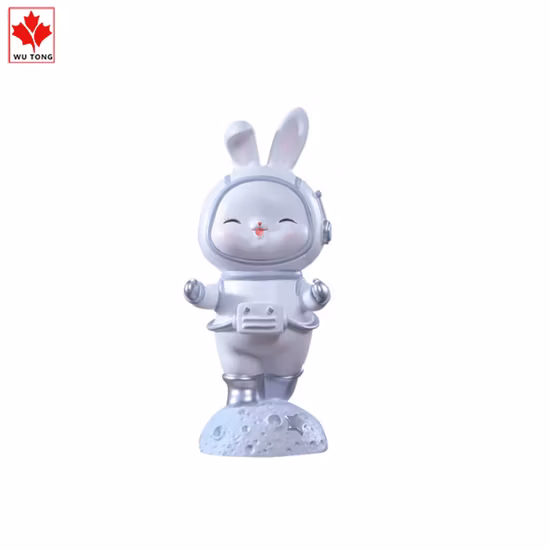 Factory Customized Funny Rabbit Astronaut Statue
