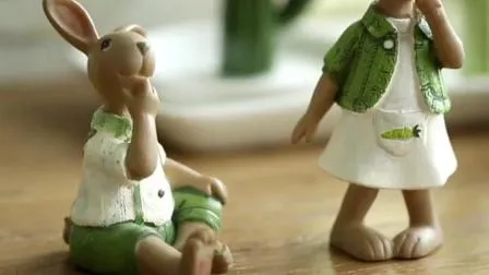 Factory Customized Funny Rabbit Astronaut Statue